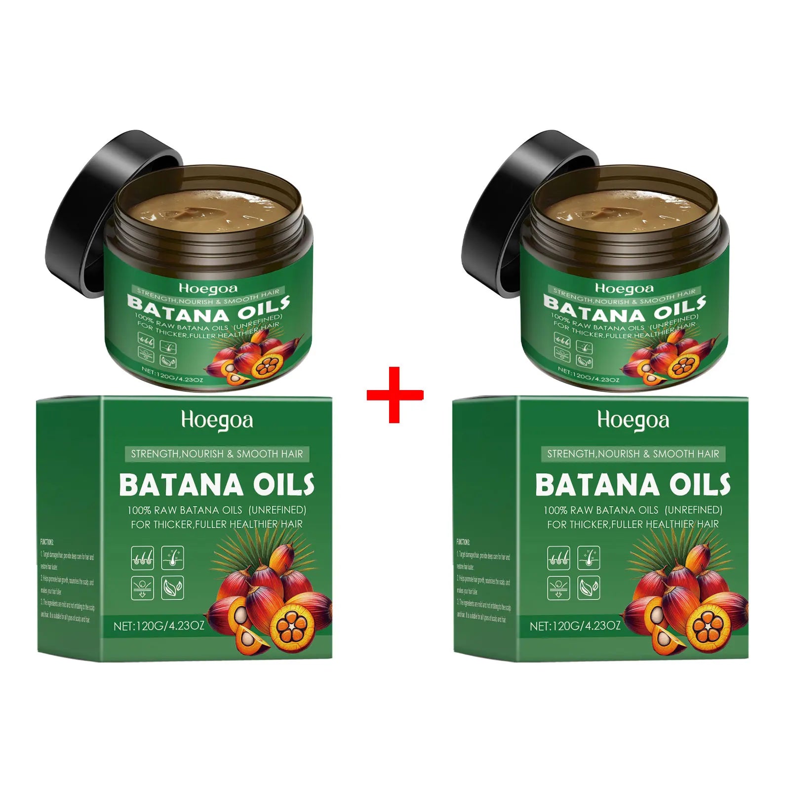 HOEGOA Batana Oil Hair Mask – Growth & Anti-Breakage Treatment Batana Oil Hair Mask Oasis Select 120g boxed x 2pcs