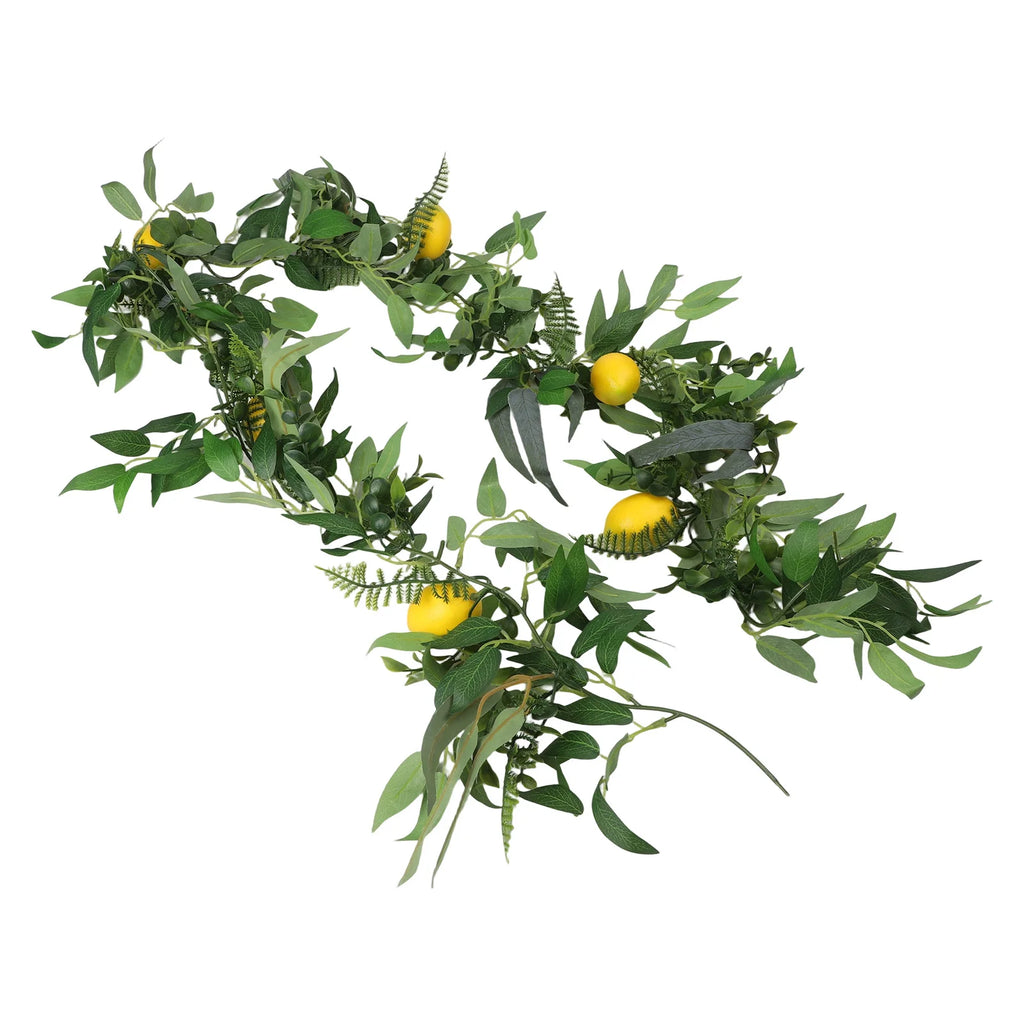 180cm Artificial Lemon Vine – Faux Willow Leaf Wedding Decor Artificial Decorative Vine Oasis Select