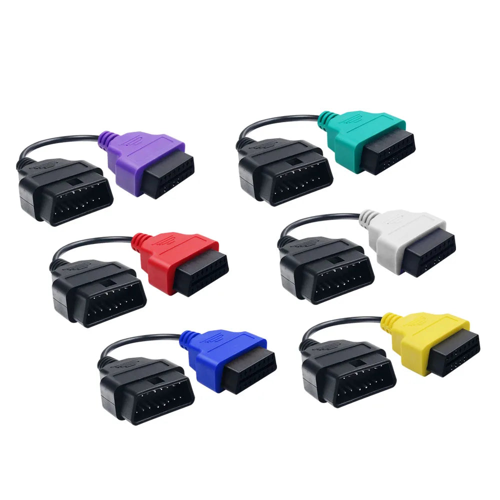 FiatECUScan OBD2 Adapter Cable Kit – 6-Lead Diagnostic Set OBD2 Diagnostic Adapter Oasis Select
