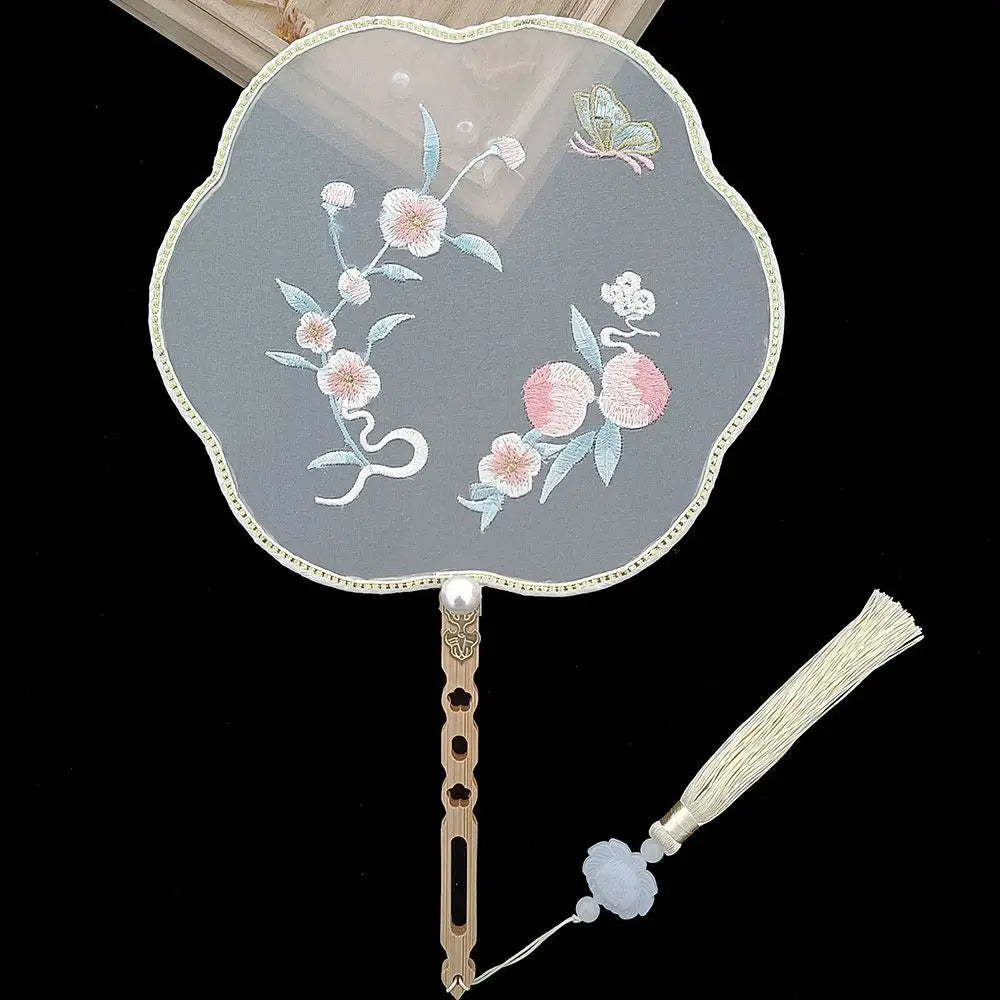 Style Hanfu Accessories Dancing Fan DIY Craftsmanship Decorative Fans Home Decoration Hand Fan Group Fan Photography Prop Oasis Select 3