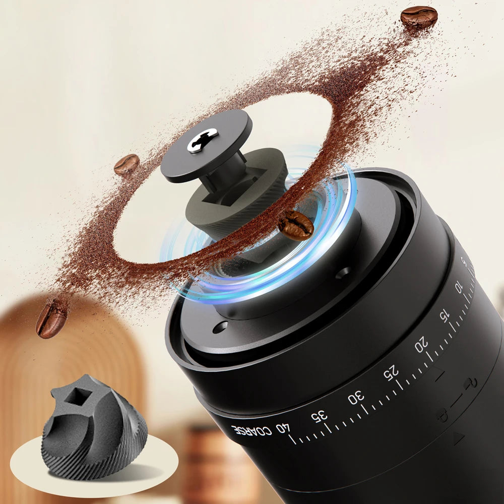 Electric coffee grinder, household small hand-cranked coffee bean grinder, portable fully automatic grinder, hand coffee grinder Oasis Select