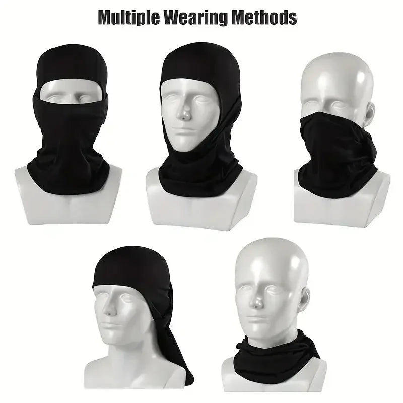 1pcs Summer Outdoor Camo Stretch Quick-Dry UV Protection Face Cover Breathable Comfortable Sun Protection Headgear for Cycling Oasis Select
