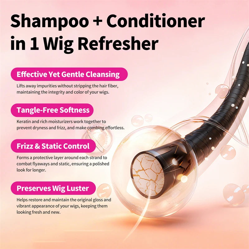 Sevich 2-in-1 Wig Shampoo & Conditioner – Anti-Frizz 100ml Wig Shampoo Conditioner Oasis Select