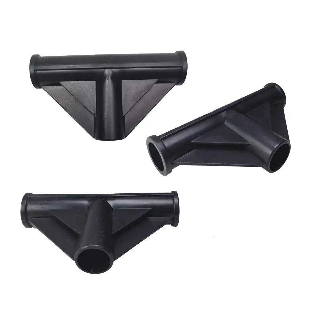 4Pcs19/22mm Heavy-Duty Plastic 3-Way Tee Connector Tent Pole Repair Tee Joint Connector for Tents Pipes Camping cots Canopy Oasis Select