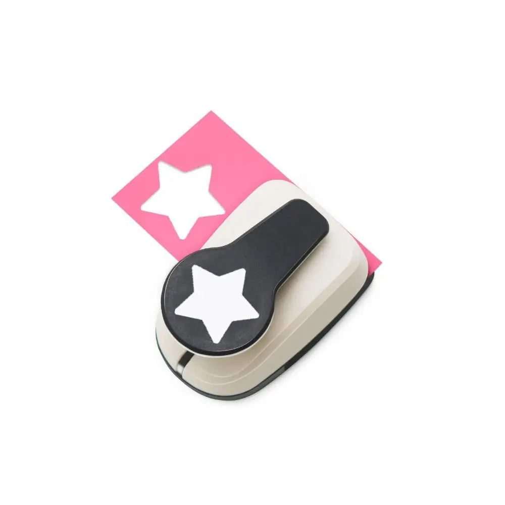 Five-pointed Star Hole Butterfly Hole Heart Hole Puncher Craft Paper Punch Non-slip Grip for Card Making School DIY Art Craft Oasis Select 25mm