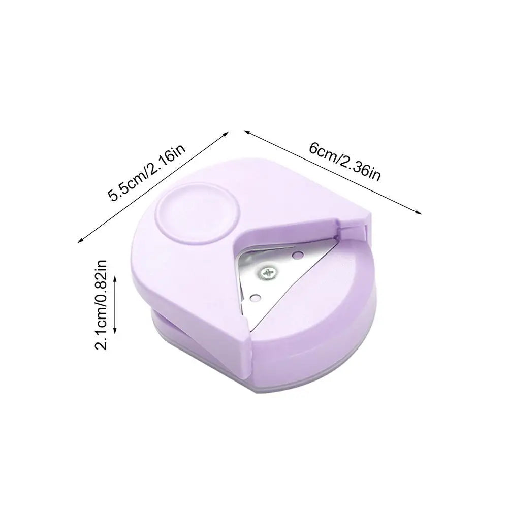 1PC Corner Rounder Punch Paper Portable Trimmer Cutter for Cutting DIY Card Photo Hole Angle Scrapbook Office Craft Tool Oasis Select Purple