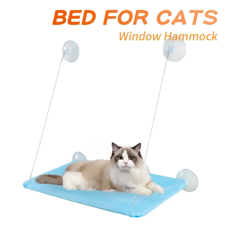 Cat Hammock Beds With Mat Cat Bed Hanging Window Shelf Seat For Cats Comfortable Pet Nest Pet Accessories Bed for Cats Supplies Oasis Select