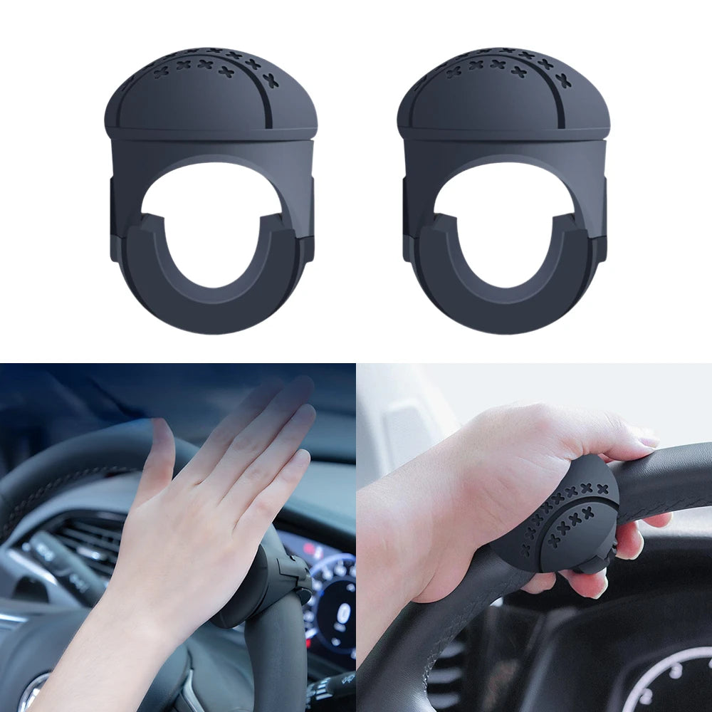 Turning Steering Wheel Booster Knob Non Slip 360° Smooth Rotation One-Hand Operation Metal Bearing Turning Helper Accessories Oasis Select