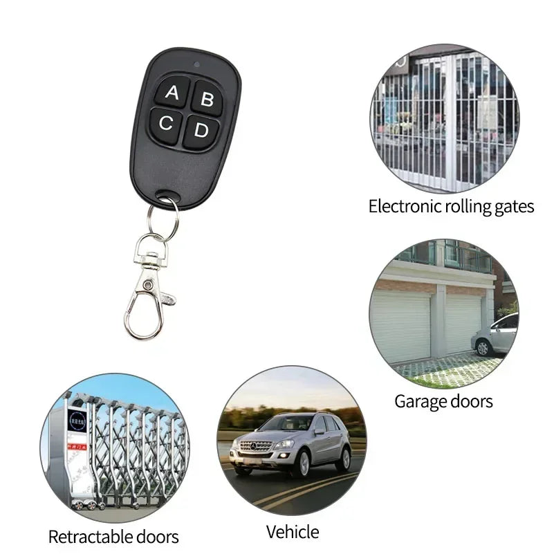 Duplicator 433 Mhz Universal Garage Door Control Remote Control Fixed Learning Code Clone Self-copying Automation For Gates Oasis Select