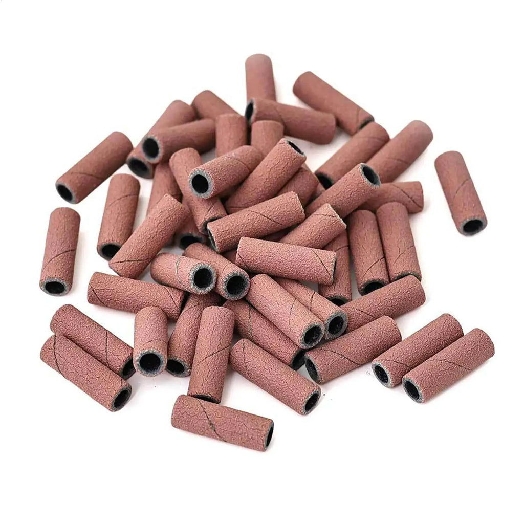 50pcs Nail File Sanding Bands Nail Drill Bits Sanding Bands for Electric Machine File Grinder Sand Band Nails Gel Polish Remove Oasis Select