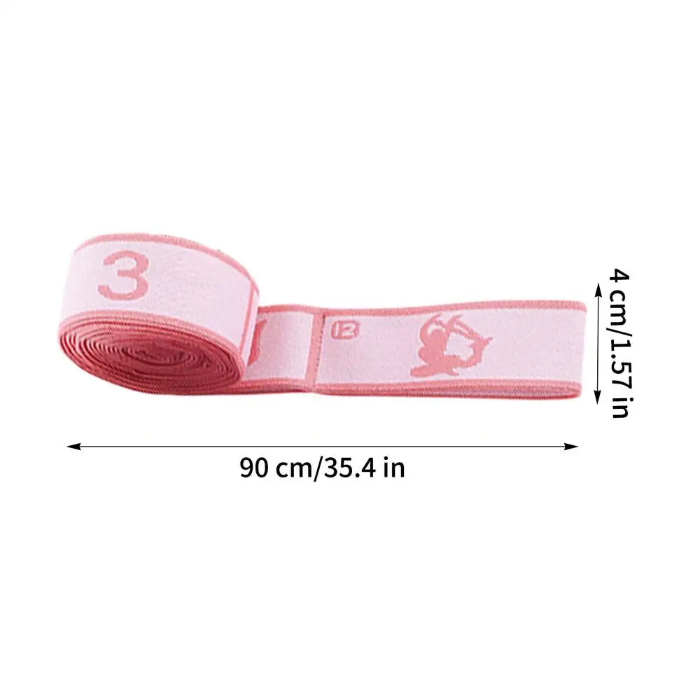 Fitness Resistance Band Exercise Latin Dance Elastic Stretch Belt With Number Exercise Pull Strap Sports Yoga Resistance Band Oasis Select Light Pinks