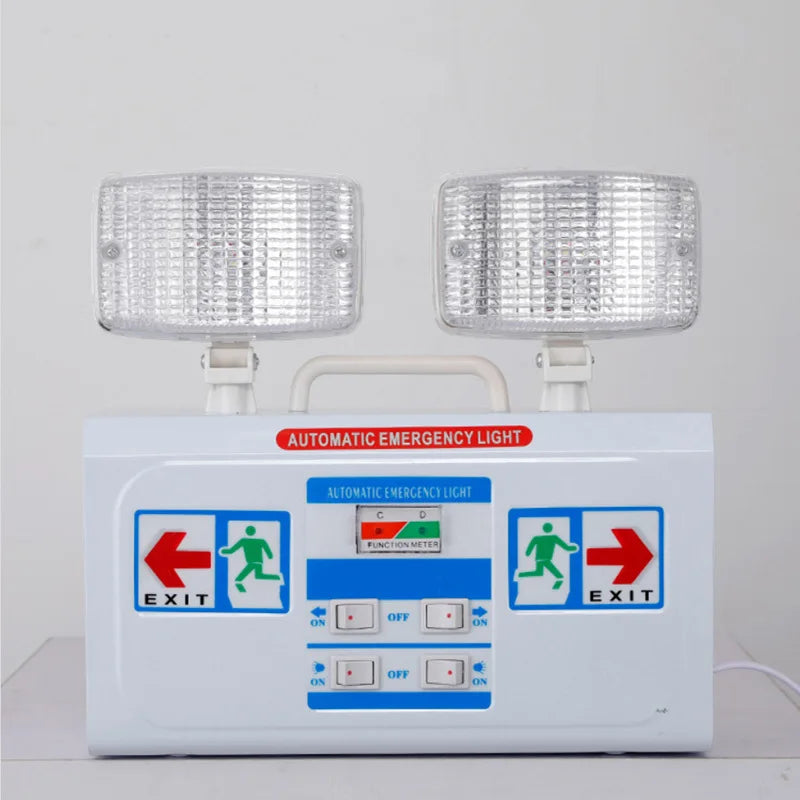 SHINEKNOT Double Head LED Emergency Exit Light | 180-Min Backup