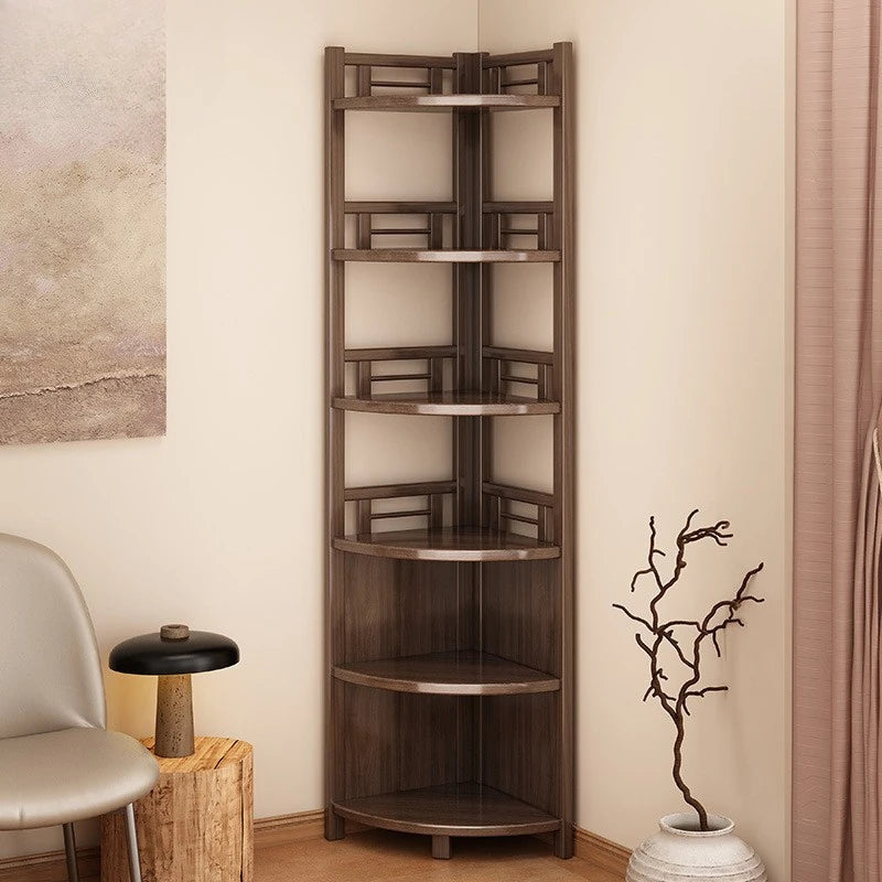 Corner rack Multi-layer triangular storage shelf Living room floor-to-wall cabinet Kitchen corner tripod Oasis Select