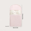 Compression Clothes Storage Bag with Hanging,Space Saving Vacant Seal Bag for Down Jacket,Winter Coat,Visible Organizer for Home Oasis Select Pink-M