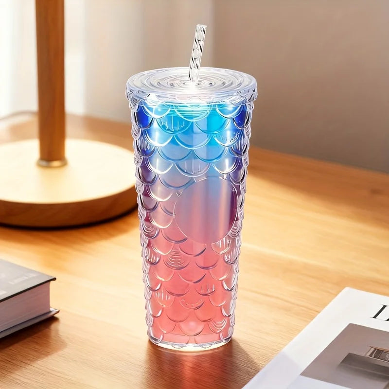 double wall 701-800ml plastic durian tumbler durian cup with lid and straw no logo Oasis Select