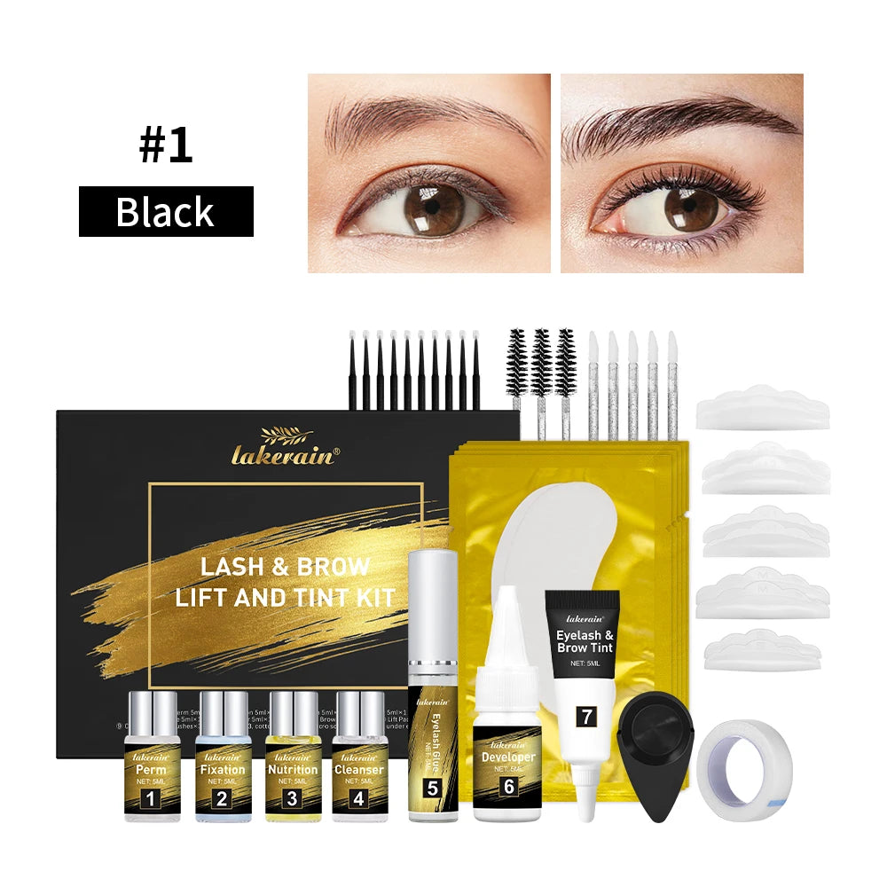 Lash & Brow Lift And Tint Kit Professional Eeylash Curling Brow Dyeing Long Lasting Salon Home Use Makeup Tools Combo Oasis Select