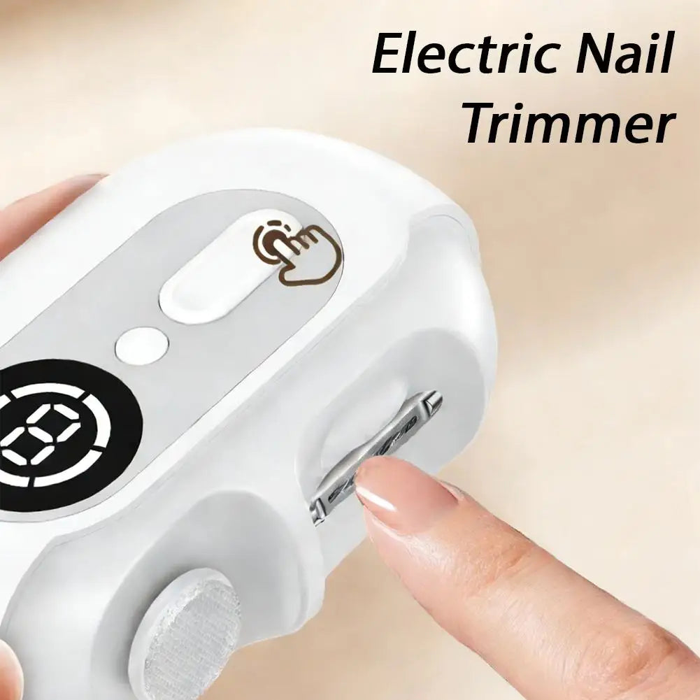 Electric Nail Trimmer 4-in-1 with Light – Adult & Baby Electric Nail Trimmer Oasis Select