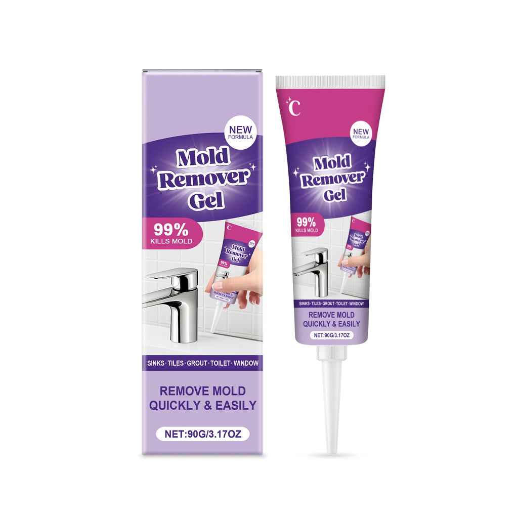 Household Mold Remover Gel Multi-purpose Removes Mildew & Stubborn Stains Eliminates Damp Odor Gel for Washing Machine Toilet Oasis Select 90g boxed