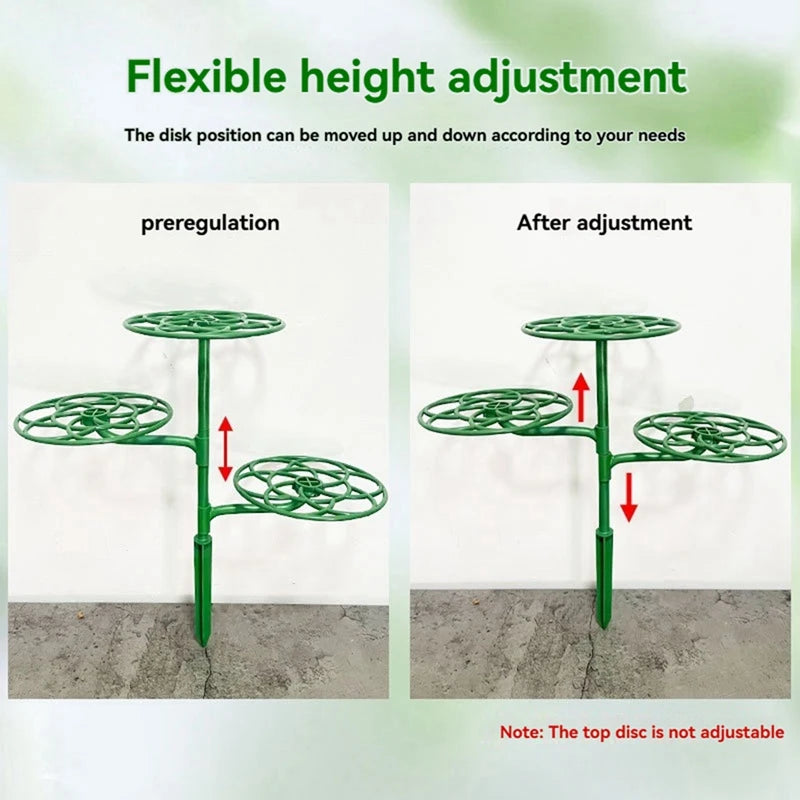 WISH Sunflower Flower Support Stand Three-Layer Plant Support Rack For Climbing And Grafting Oasis Select