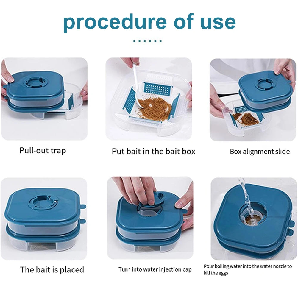 Double Layer Reusable Cockroach Trap – Indoor & Outdoor Roach Killer Cockroach Trap Oasis Select