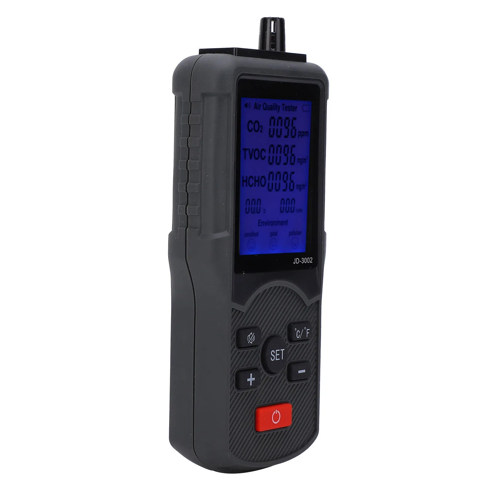 Air Quality Monitor CO2 TVOC Temperature Humidity Detector Industrial Testing Equipment JD-3002 Temperature Humidity Detector Oasis Select