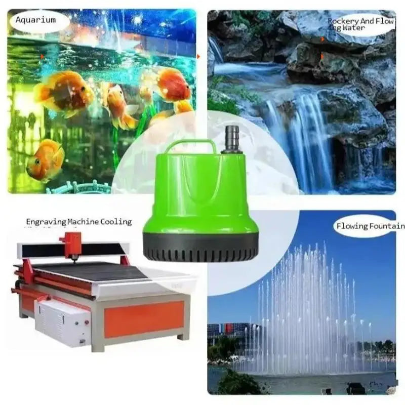 60HZ Submersible Aquarium Water Pump for Fish Tank Hydroponic Pond Powerhead Fountain Cycle Filter - Aquarium Equipment Oasis Select