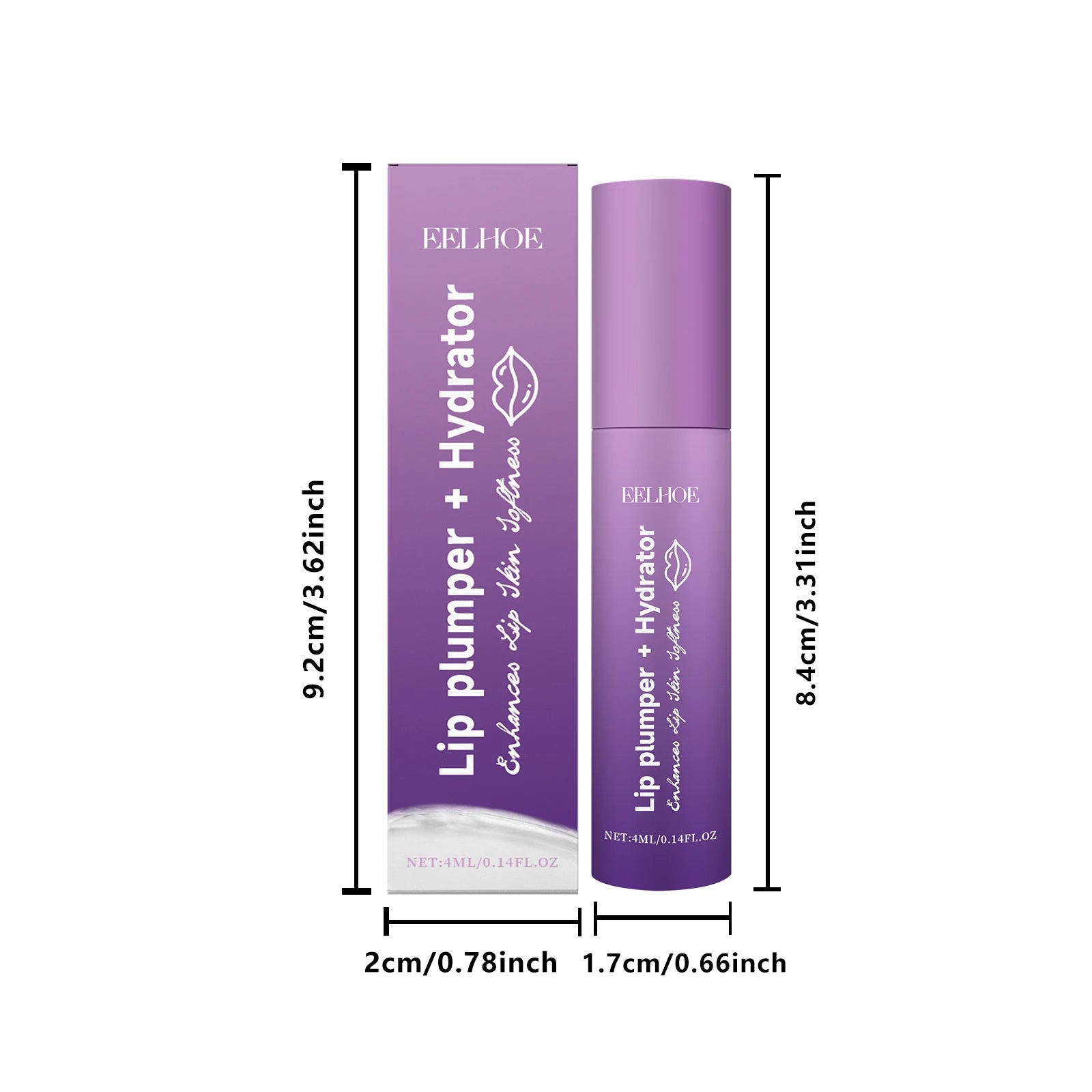 Eelhoe Lip Plumper Gloss Serum – Hydrating & Anti-Wrinkle Lip Plumper Gloss Oasis Select