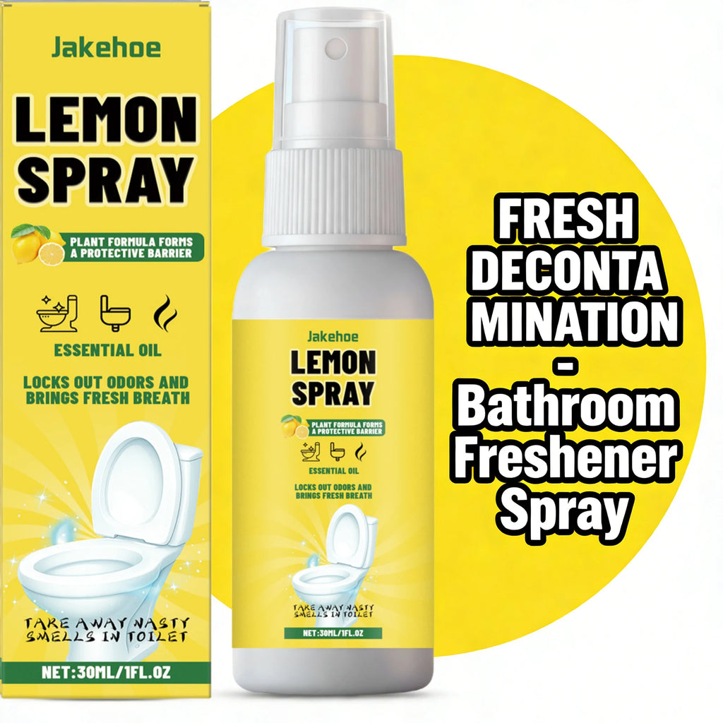 Lemon Toilet Spray for Deodorizing Descaling Remove Stains Fragrant and Refreshing Scent Toilet Deodorization Spray Oasis Select