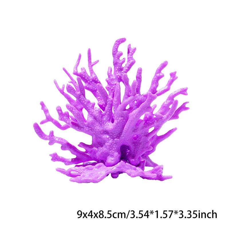 Coralline Artificial Fish Tank Decorations Aquarium Artificial PVC Plants Coral Ornaments Aquarium Landscape Aquarium Oasis Select Purple S