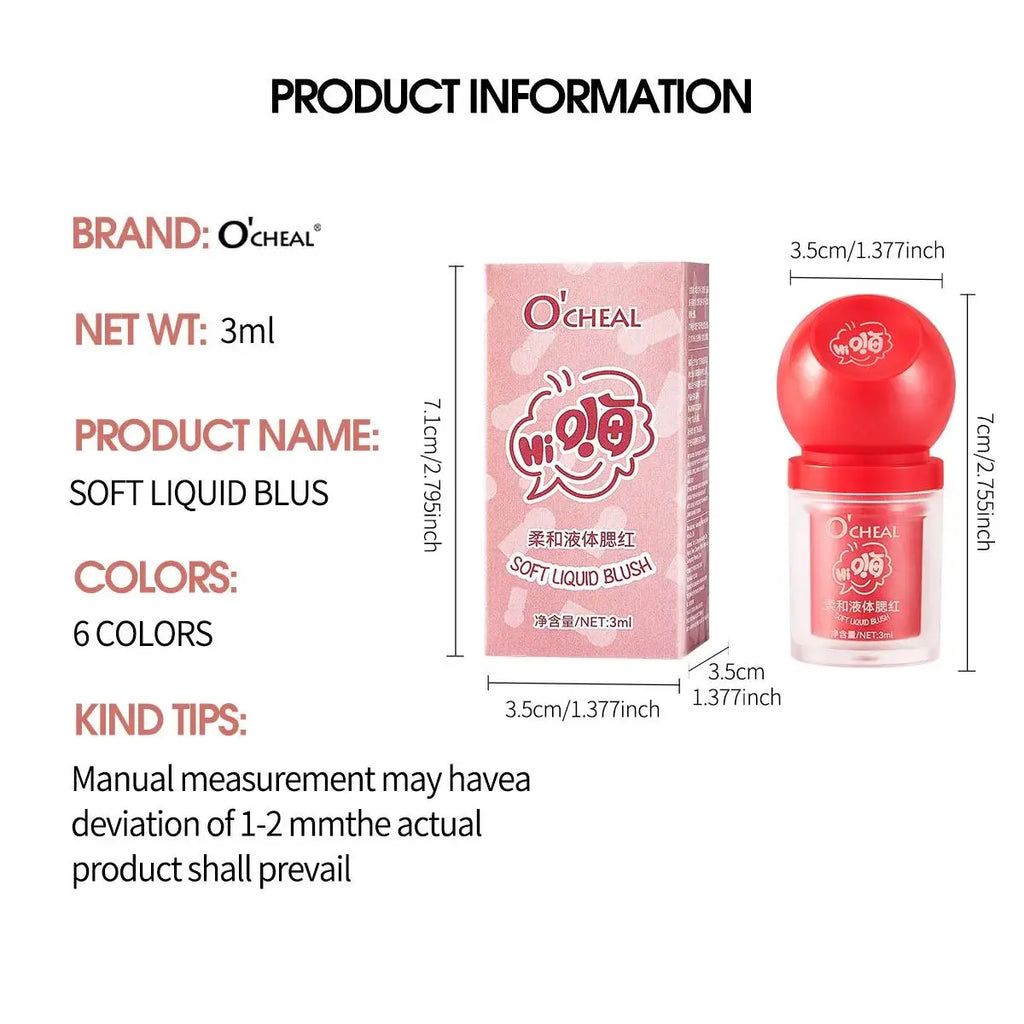 OCHEAL Liquid Blush Stick – Buildable Cream Contour & Glow