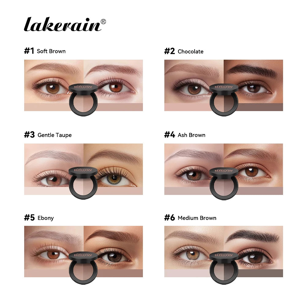 Brow Powder Duo Two-color Eyebrow Powder Design Long-Lasting Natural 3-Dimensional Eyebrow Shape Makeup Fine Powder Cosmetic Oasis Select