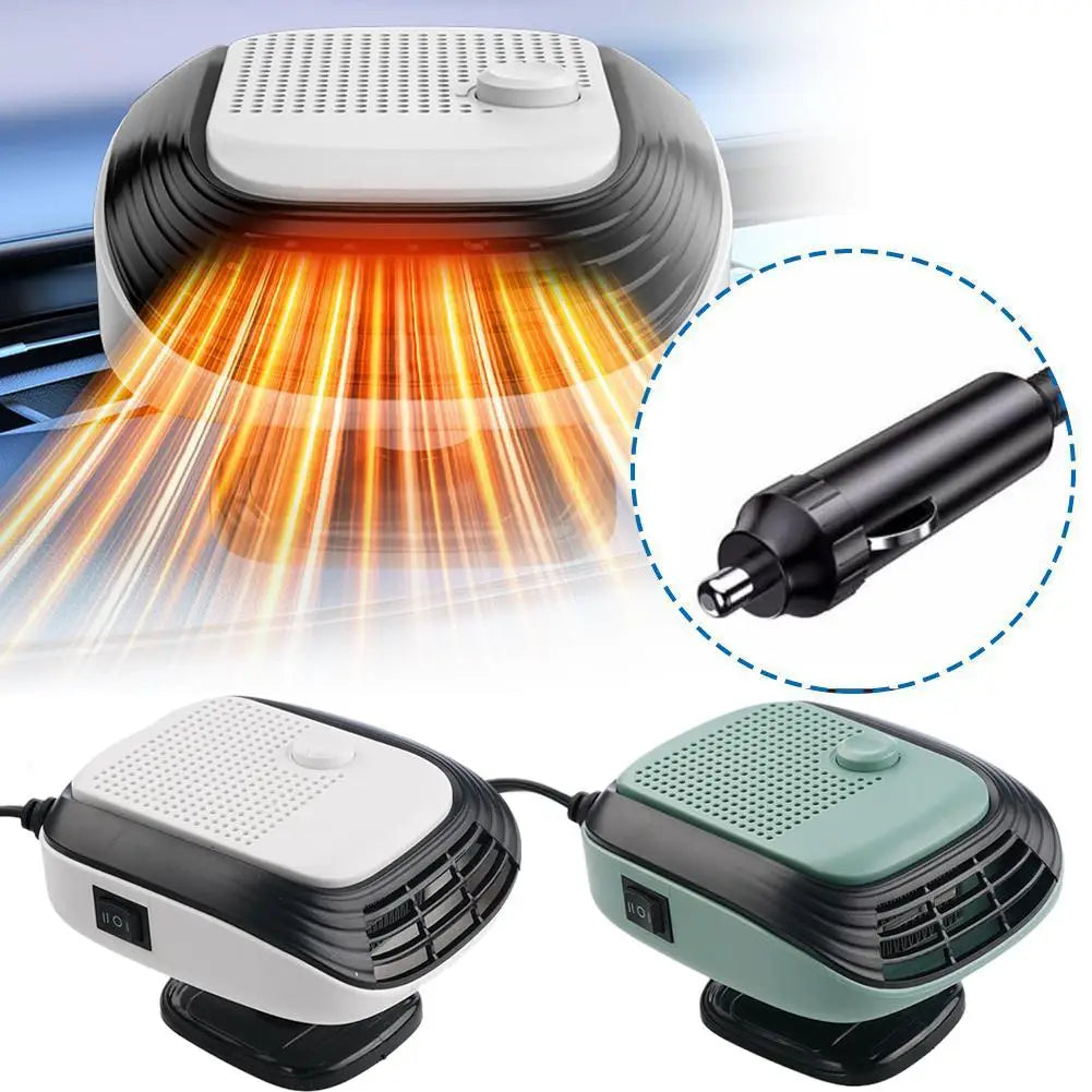 Car Winter Fast Heating 120w Electric Heated Fan Auto Windshield Defogging Heating Cooling Truck RV SUV Travel Camper Tools Oasis Select