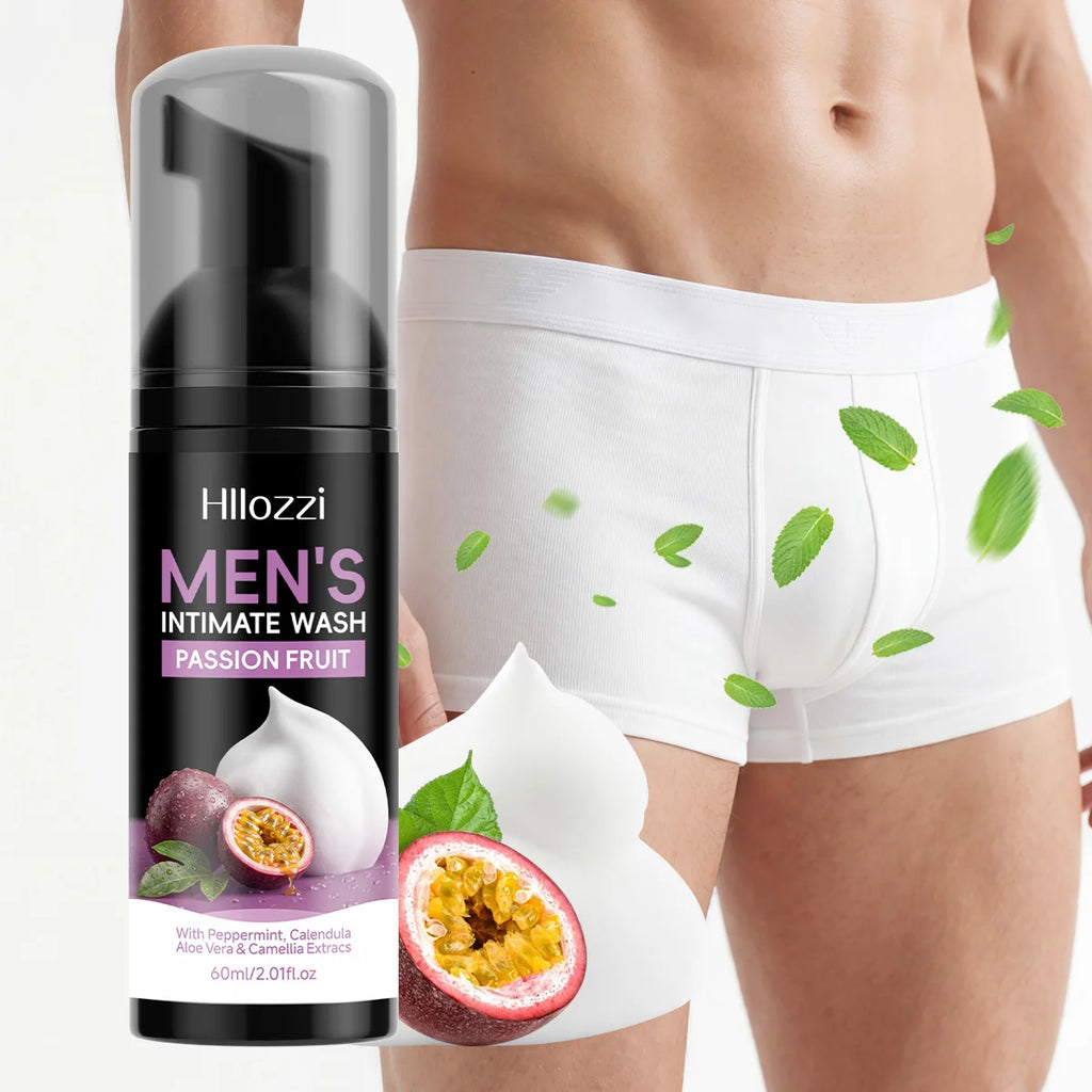 MEN'S INTIMATE WASH PASSION FRUIT，Long-lasting deodorizing men's wash foam, gentle cleanses and moisturizes, men's personal care Oasis Select Default Title