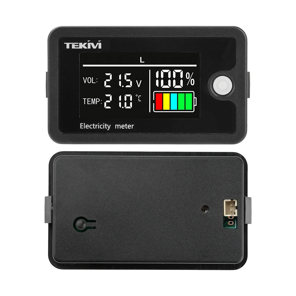 DC 8-100V High Precision LCD Digital Display Voltage and Electricity Indicator Ternary/Lithium Iron/Acid Battery Universal Oasis Select