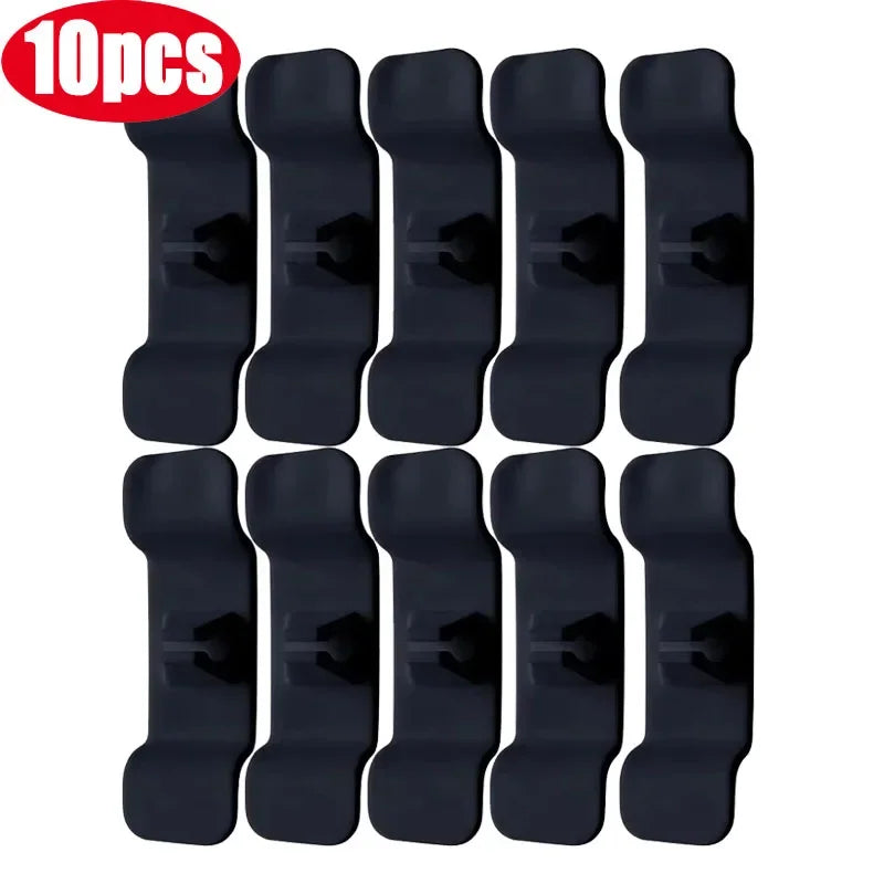 1/5/10pcs Cord Winder Cable Management Clip Cable Holder Keeper Organizer For Air Fryer Coffee Machine Kitchen Appliances Oasis Select 10PCS Black