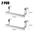 1/2 PCS Stainless Steel Towel Bar Cabinet Door Towel Hanging Bar Stainless Steel Bathroom Kitchen Cabinet Door Towel Wipe Rack Oasis Select 23.5cm 2PCS