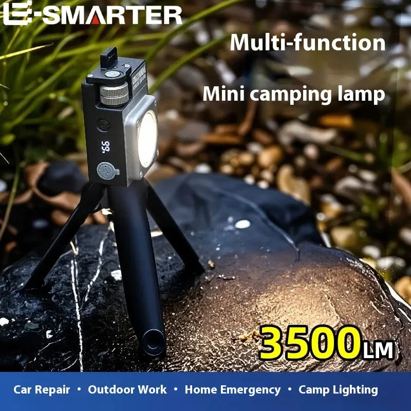 COB Camping Light with Magnetic Hook Emergency Charger, IPX4 Waterproof Camping Lantern LED Light for Outdoor Oasis Select