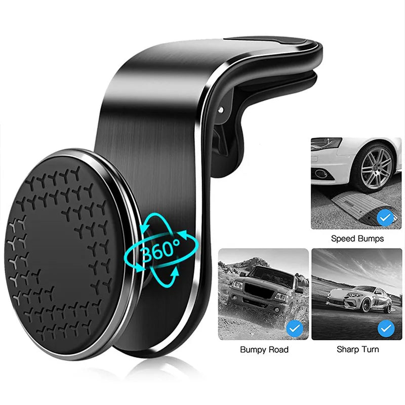 Magnetic Car Phone Holder Stand Air Vent Magnet Car Mount GPS Smartphone Mobile Support In Car Bracket for iPhone Samsung Xiaomi Oasis Select