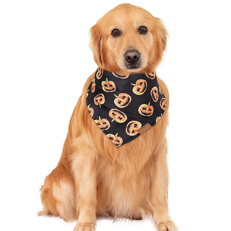 Dog Pet Triangle Towel Halloween Party Dog Bandana Adjustable Pet Scarf Bib For Dogs Pet Dog Grooming Accessories Oasis Select
