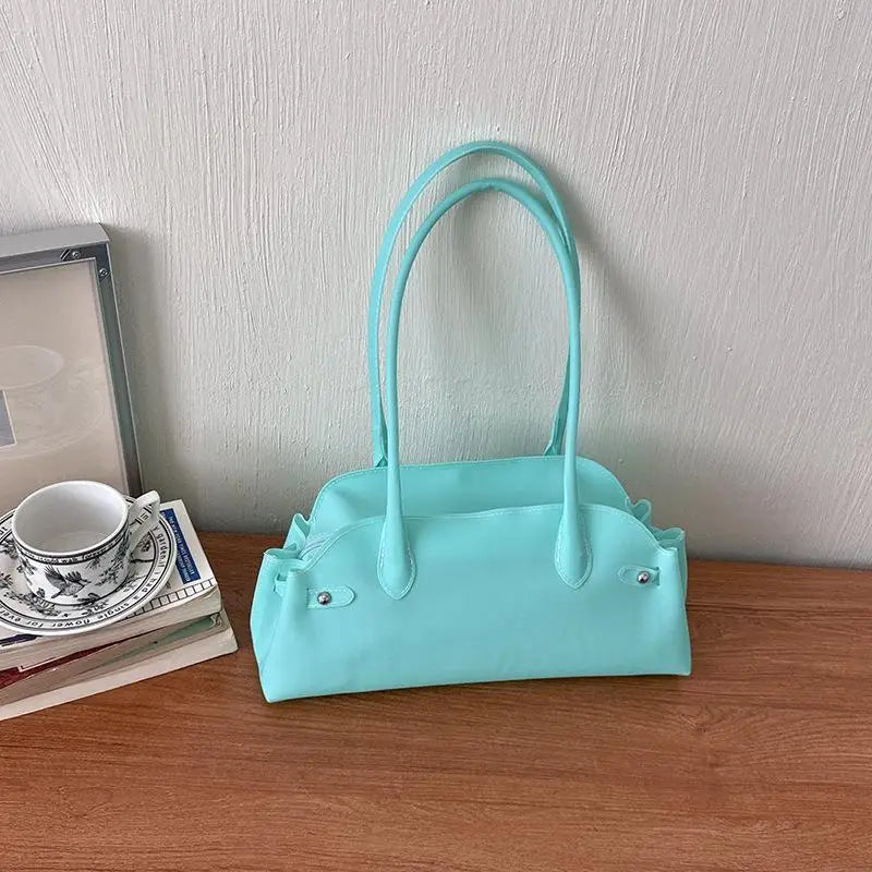 Women's Transparent PVC Bucket Tote Shoulder Handbag | JETTING