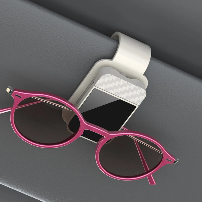 Car Sun Visor Sunglasses Clip & Card Holder | ABS Storage