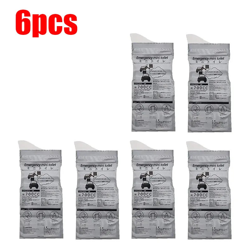 2/8/12pcs Universal Disposable Car Urine Bag Outdoor Vomit Bags Pregnant Women Mobile Toilet Stylings Product Auto Accessories Oasis Select 6pcs