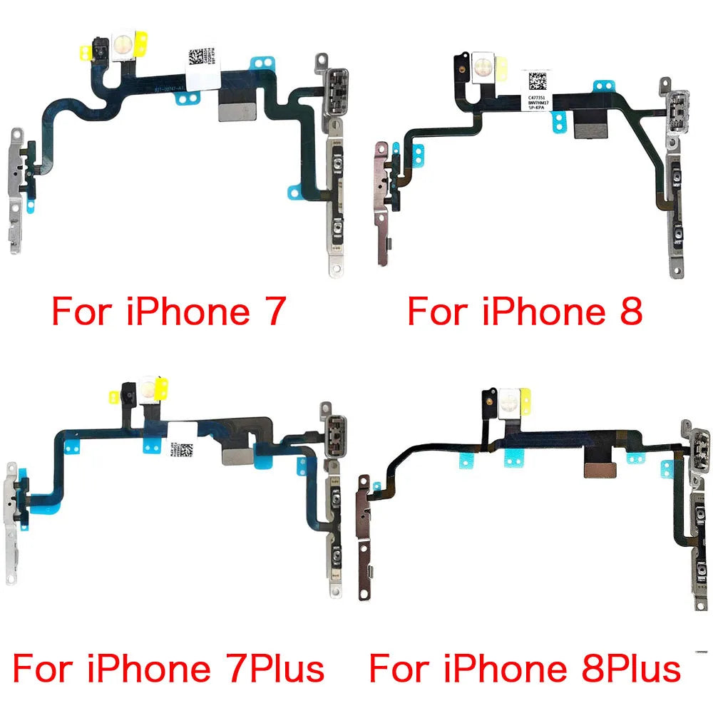 Power Volume Button Flex Cable – iPhone 7, 7 Plus, 8 & 8 Plus