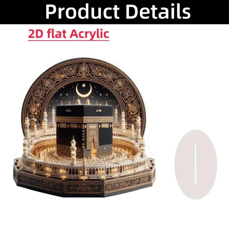 2D Acrylic Arabian Camel & Evil Eye Tree Desk Figurine