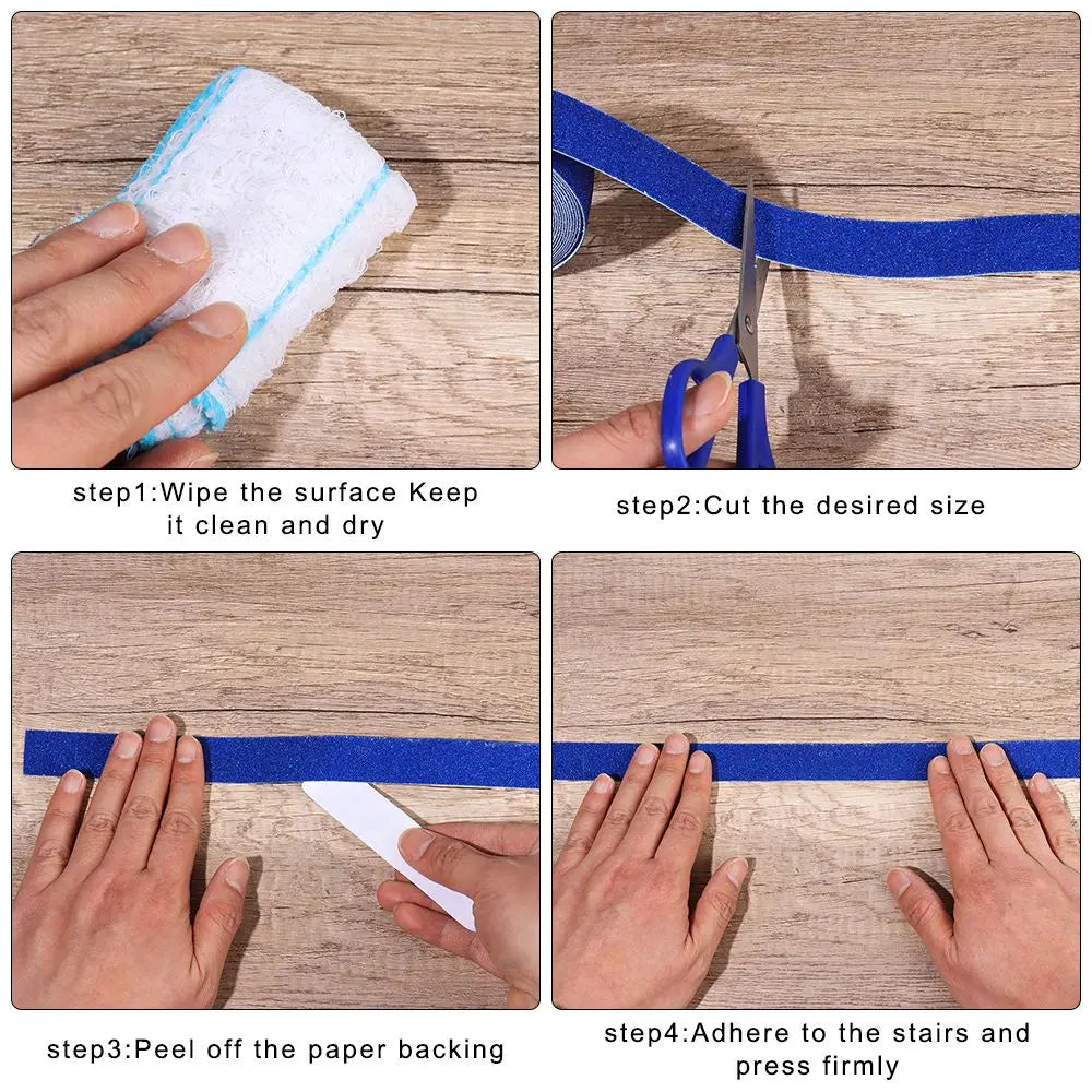5M PEVA Tape High Traction Anti Slip Grip Tape Roll Strong Adhesive Stairs Grip Tape Stair non-slip Stickers Oasis Select