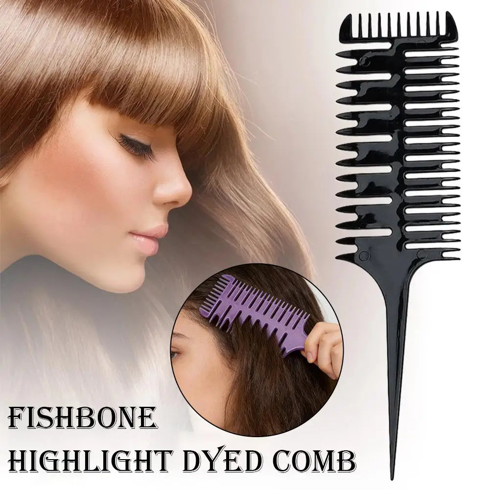 Fishbone Tail Hair Highlighting & Sectioning Comb | Salon Use Hair Highlighting Comb Oasis Select