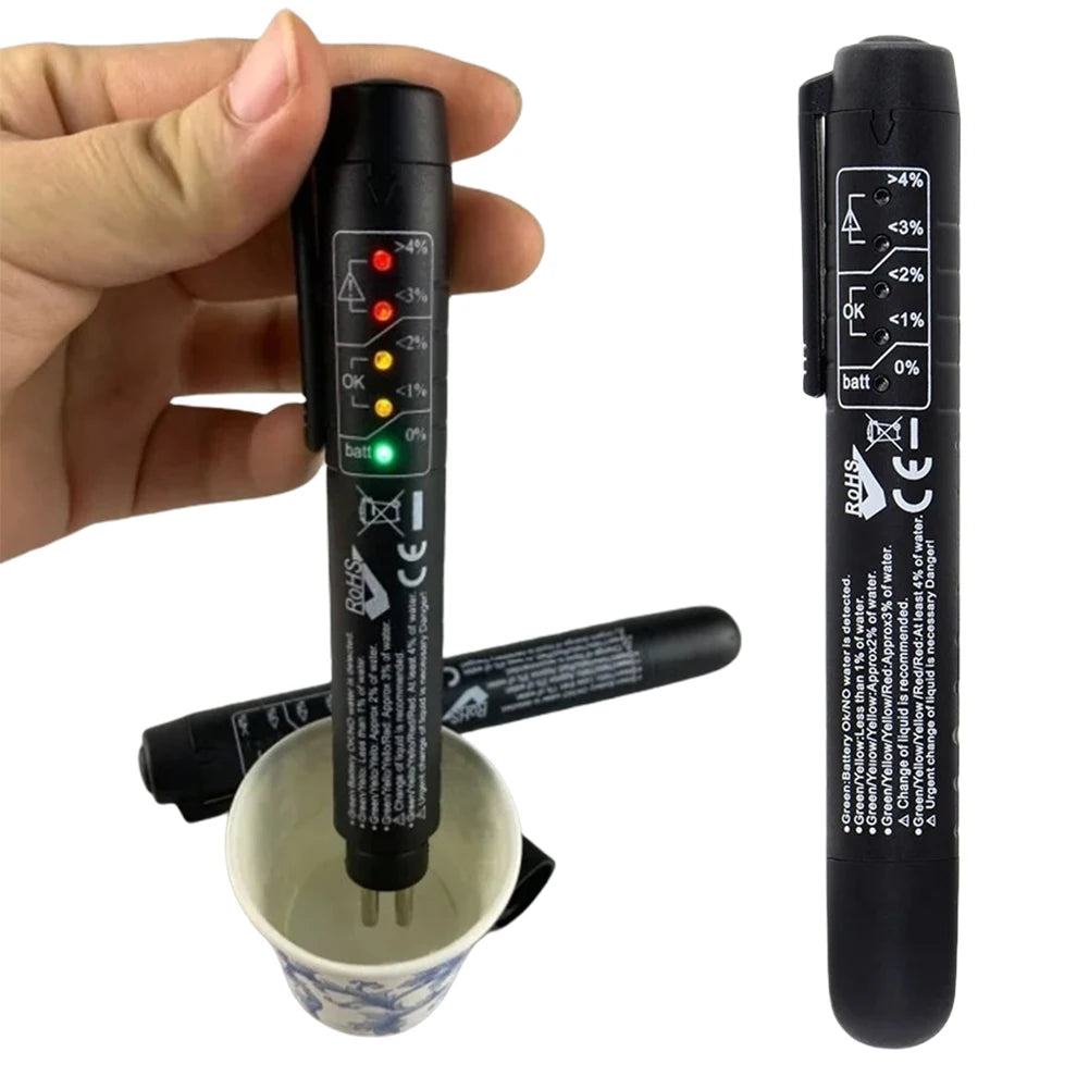 5-LED Brake Fluid Tester Pen – DOT3/DOT4/DOT5 Oil Quality Check Brake Fluid Tester Oasis Select spain