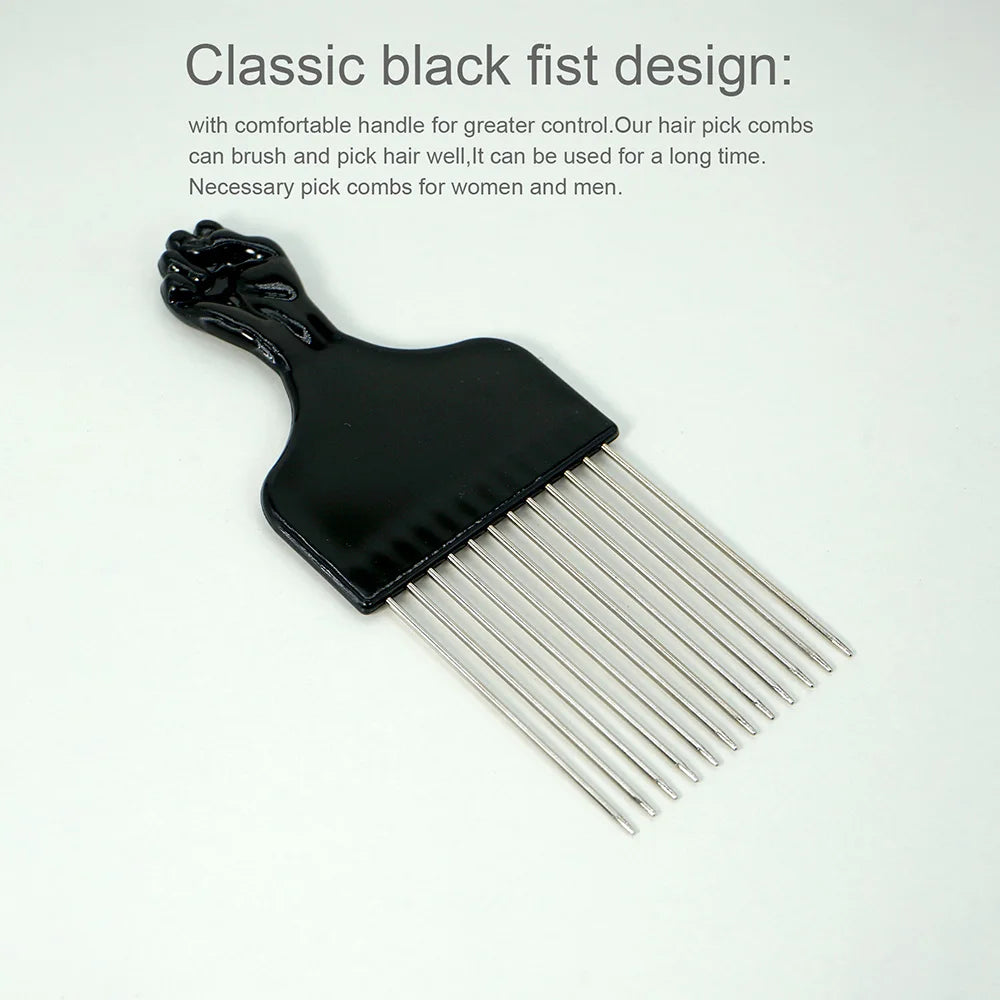 Barbershop Wave Shaped Hair Brush Afro Hair Styles Carbon Fiber Pick Comb Hair Comb Set Hair Sponge Wave Hairstyle Care Tool Oasis Select 1PCS-