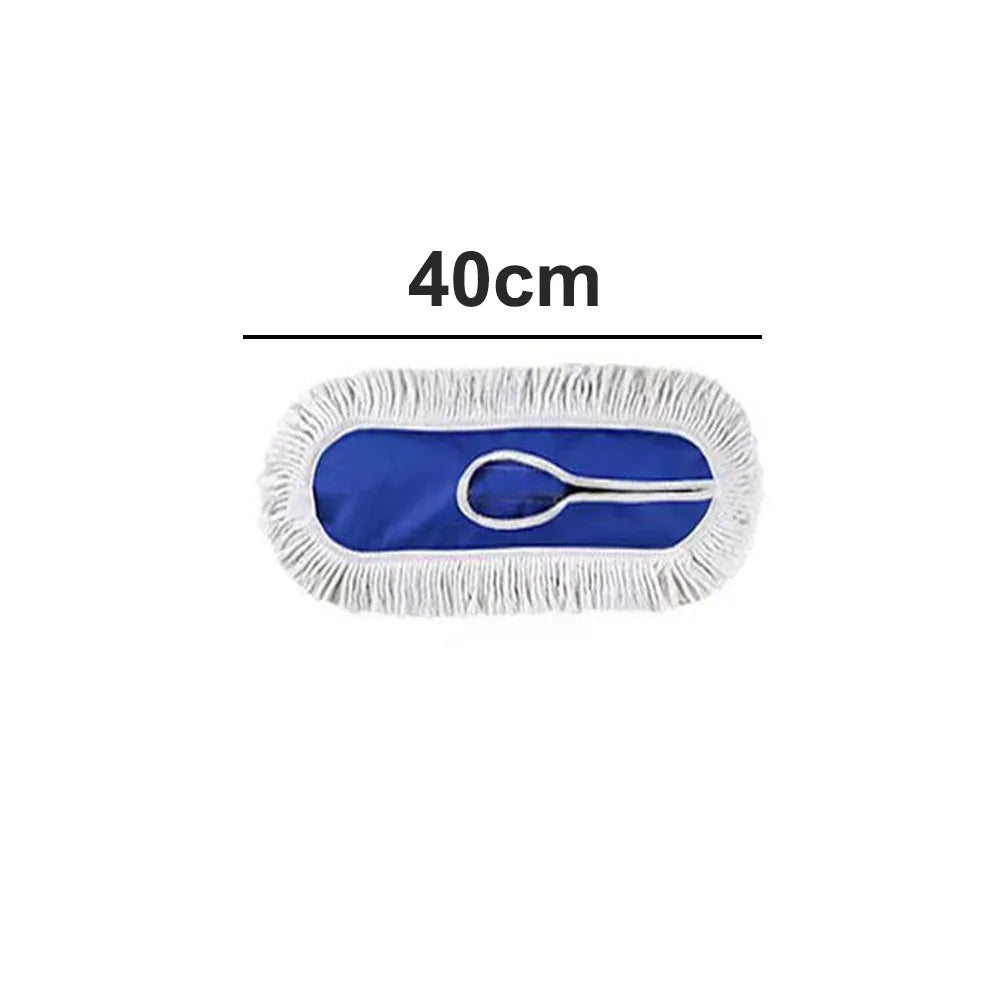 40/60/80/100/120cm Flat Mop Replacement Cloth Cotton Heavy Duty Floor Dust Mop Head Refill Removable Reusable Mop Accessories Oasis Select 40cm