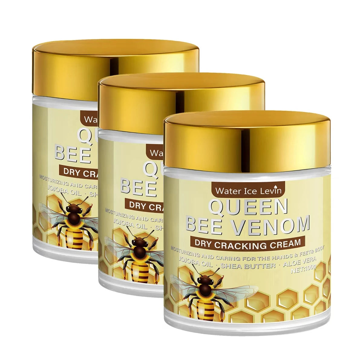 Bee Venom Cream with Retinol & Niacinamide – Dry Cracked Skin Body Repair Cream Oasis Select Ivory 100g